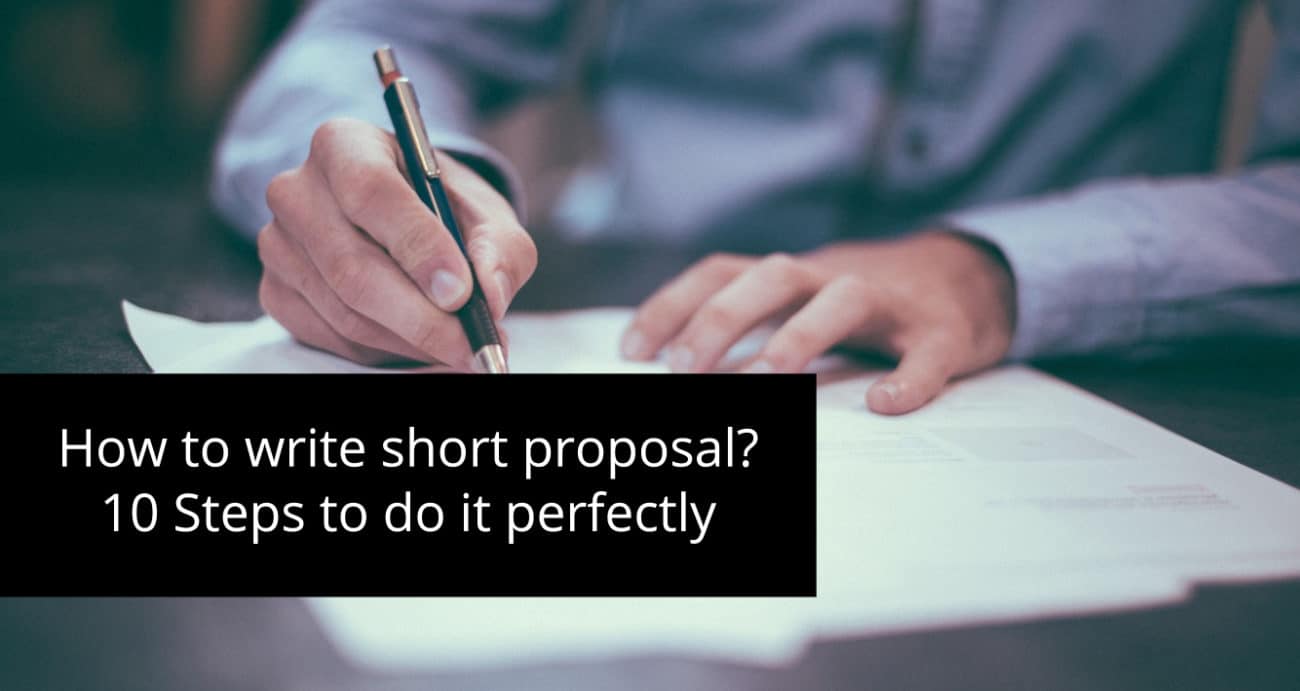 How to write a short proposal