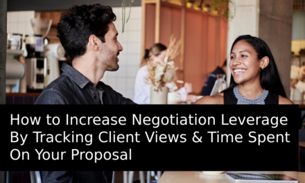 How to Increase Negotiation Leverage By Tracking Client Views & Time Spent On Your Proposal