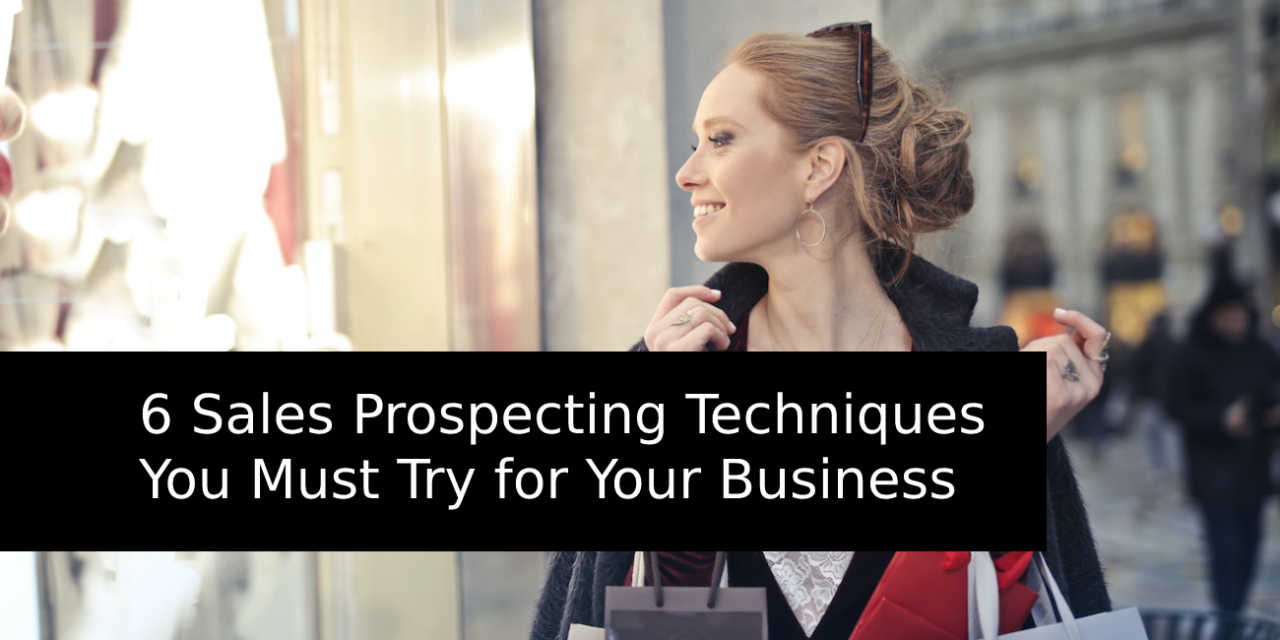 6 Sales Prospecting Techniques You Must Try for Your Business