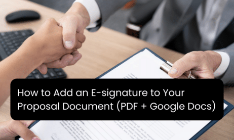 Prospero - How to add an e-signature to your proposal