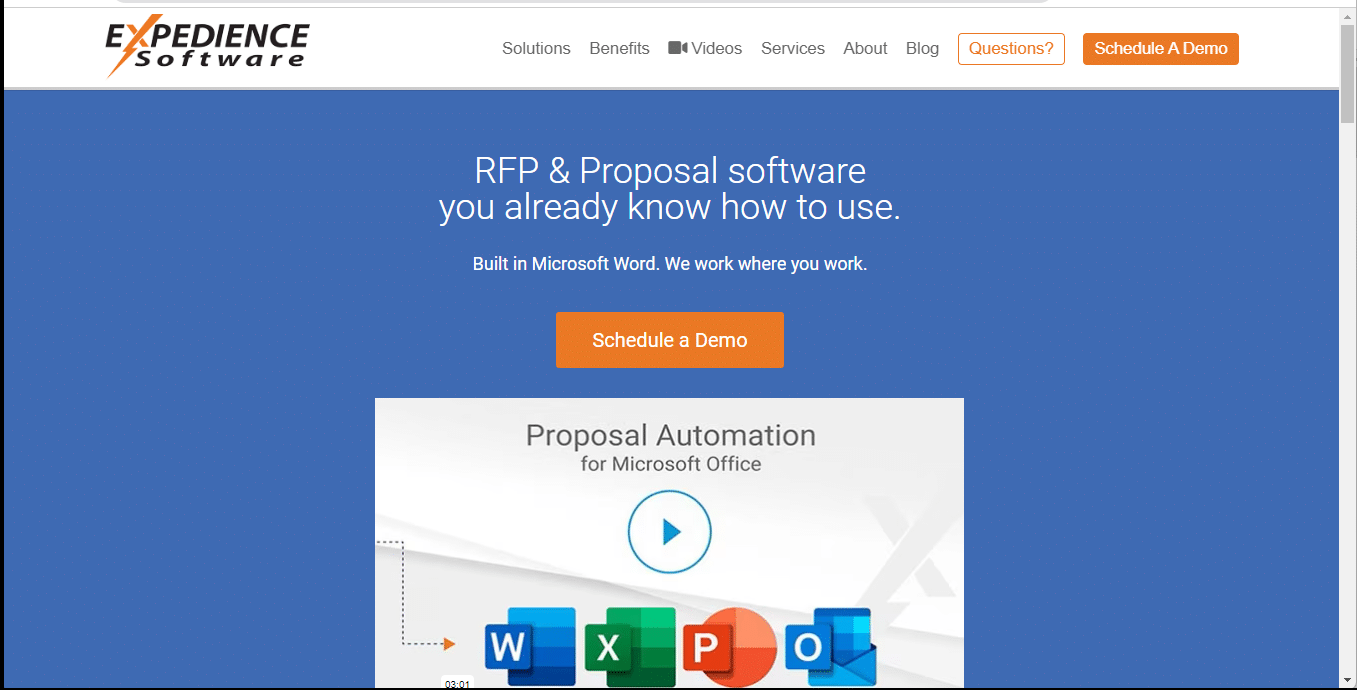 Online Proposal software