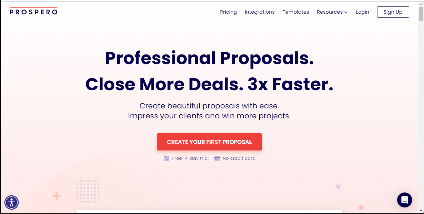 Prospero proposal software  