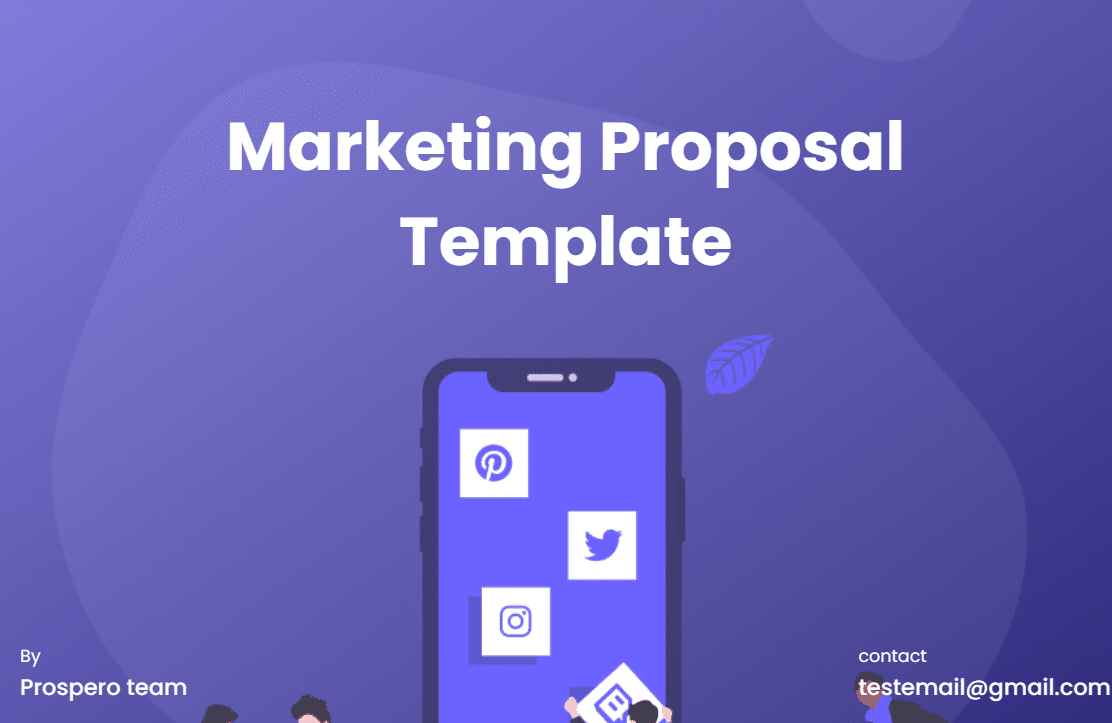 Marketing Proposal Template Prospero