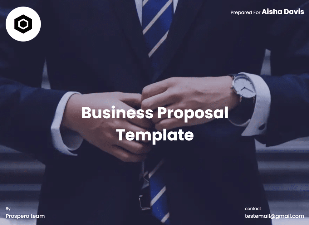 Business Proposal Template Prospero