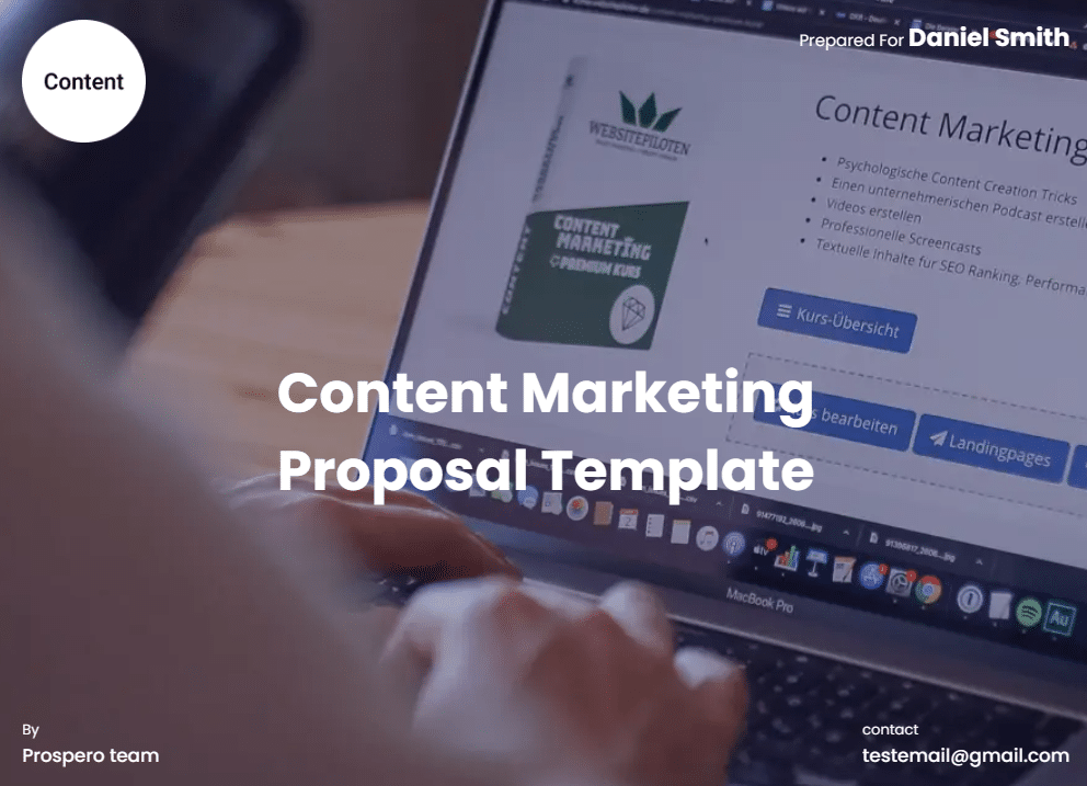 Free Content Marketing Proposal Template 