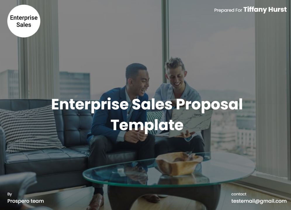 Free Enterprise Sales Proposal Template 