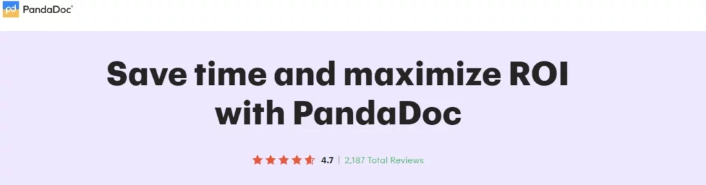 PandaDoc proposal writing software tool