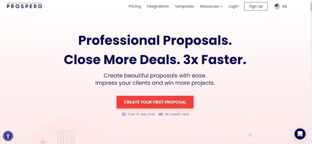 business proposal software Prospero