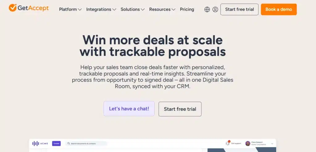 GetAccept, a proposal software