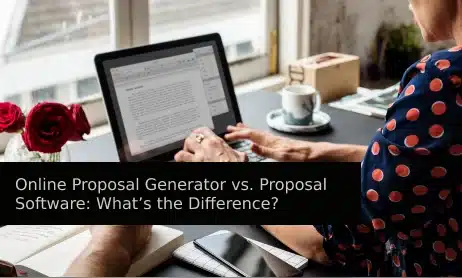 Online Proposal Generator vs. Proposal Software What’s the Difference