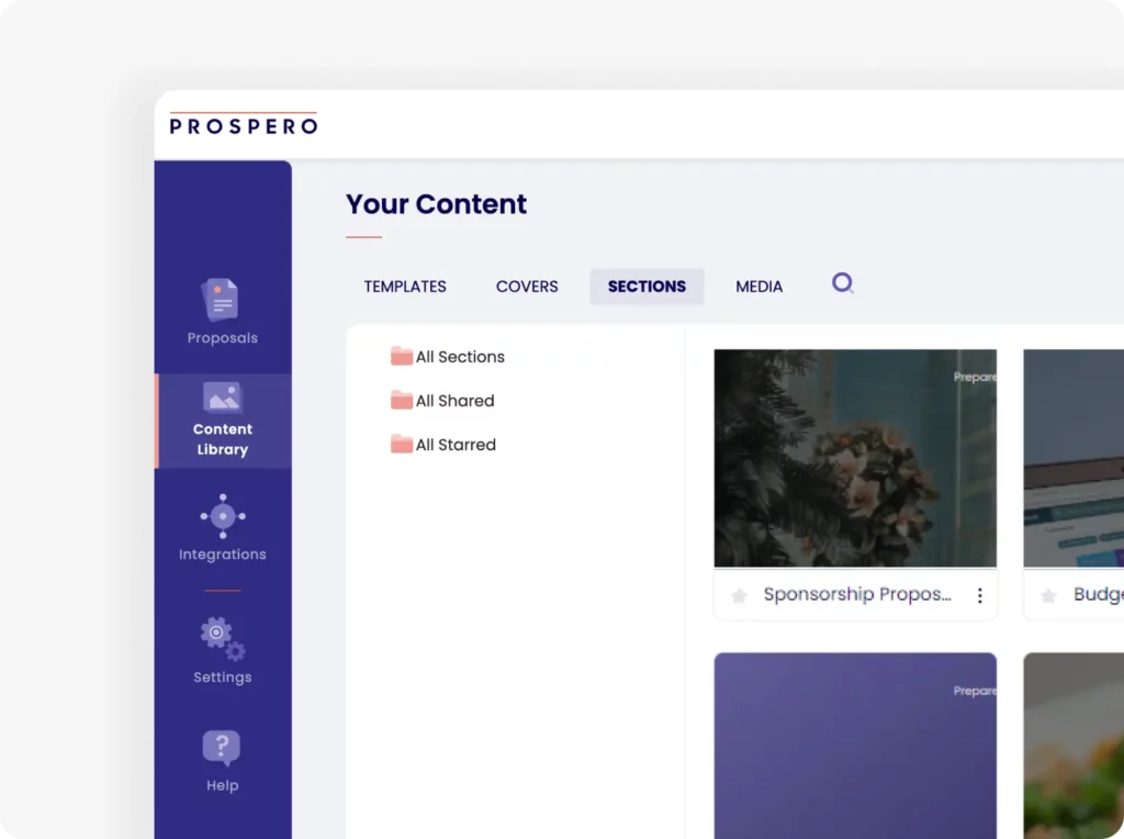 Prospero Proposal Software
